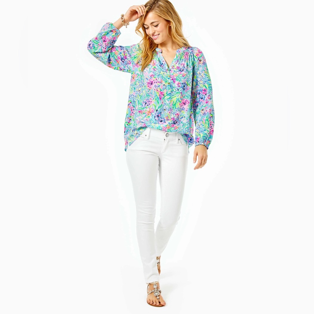 Lilly Pulitzer White Skinny Jeans size 00